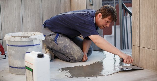 Member of Seal Masters doing Balcony Repairs Sydney