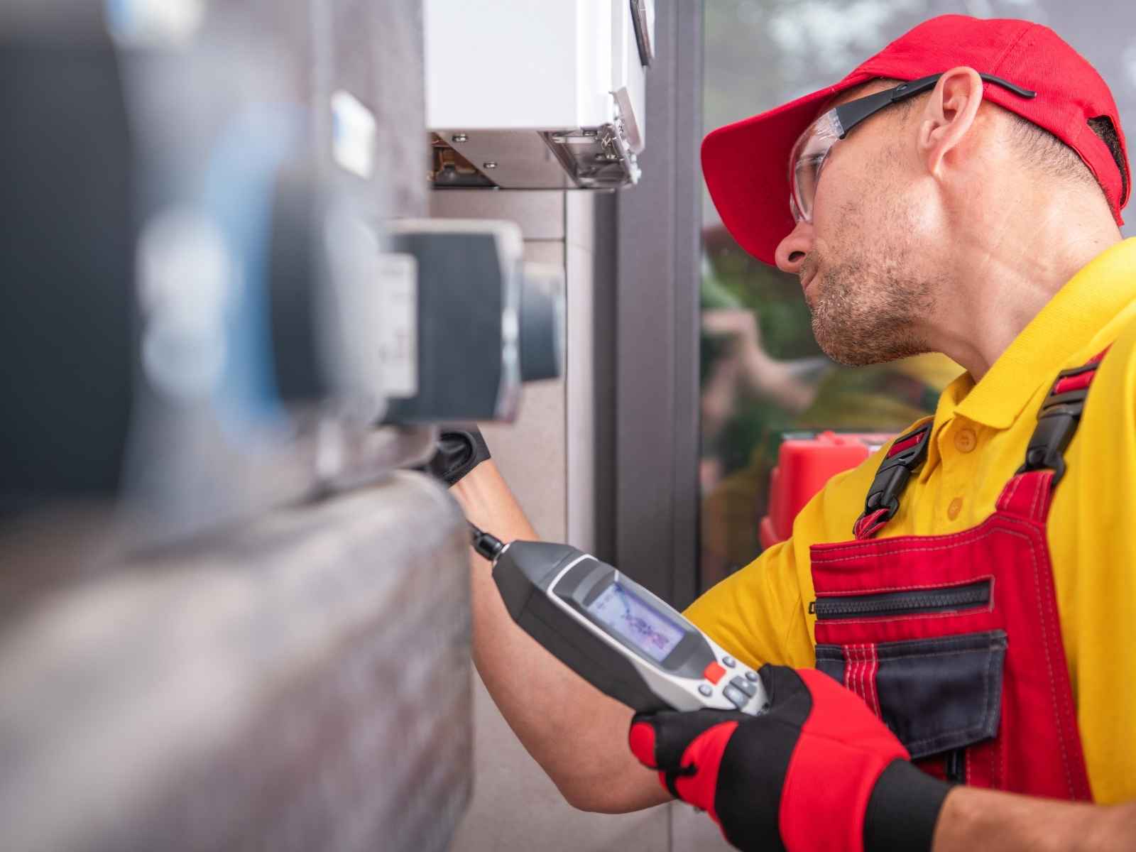 A member of Seal Master's team looking for any leaks in a clients shower by providing Seal Masters Leak Detection Sydney​ Service